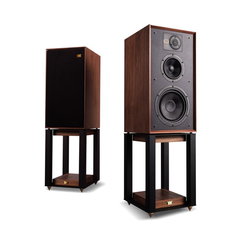 Wharfedale LINTON 85th Loudspeakers with Floor Stands - Pair (Walnut)