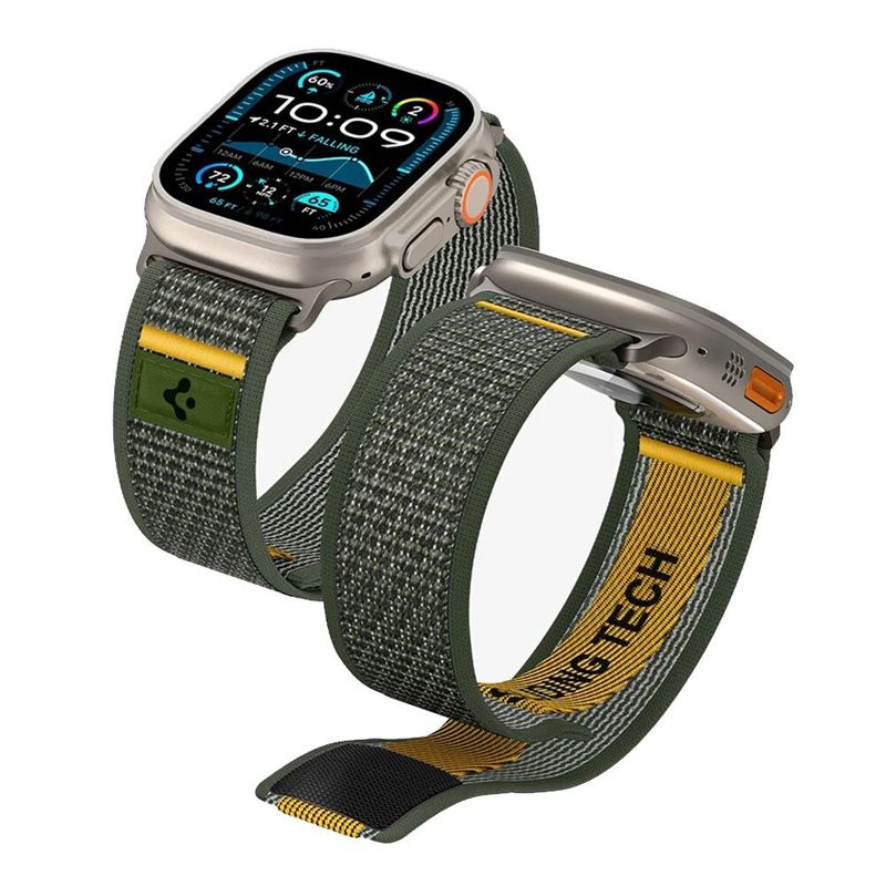 Spigen Apple Watch 49mm 46mm 45mm 44mm 42mm Athlex Air Band (Active Green)