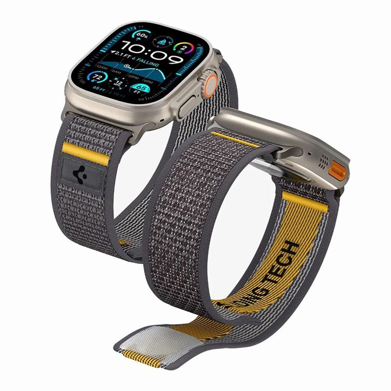 Spigen Apple Watch 49mm 46mm 45mm 44mm 42mm Athlex Air Band (Active Grey)