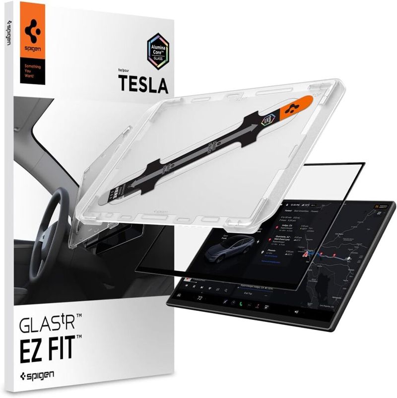 SPIGEN Tesla Model Y (2026) EZ Fit Glass Screen Protector 16" (Clear)