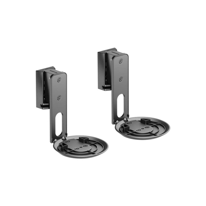 Goobay Speaker Wall Mount Modern Era 1 Flex, 2 pieces, compatible with the Sonos Era 100, swivelling and tilting speaker mount - BLACK