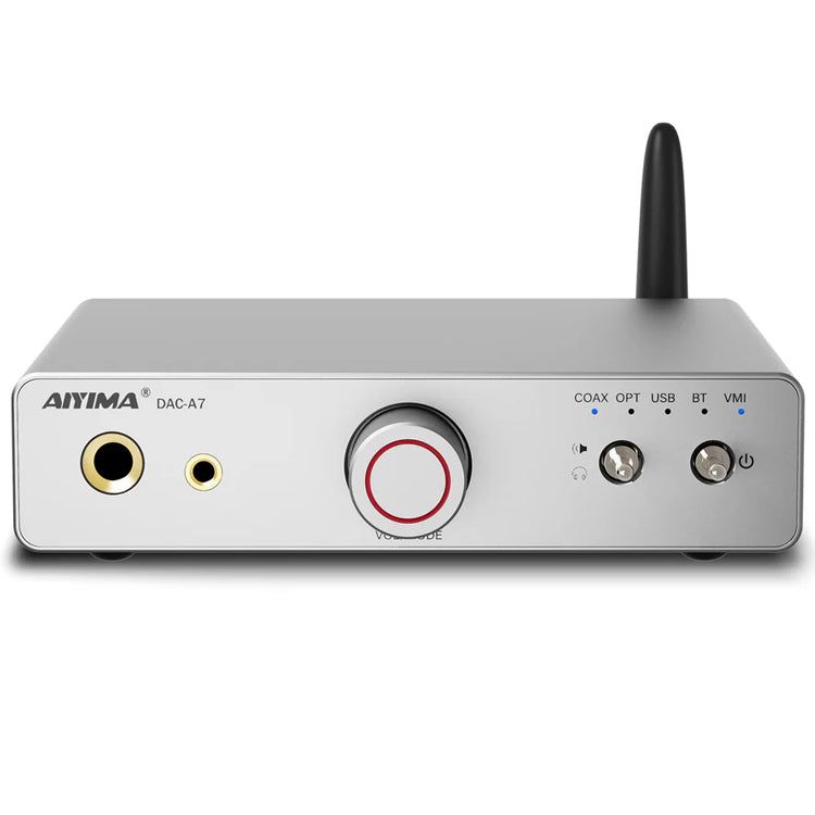 AIYIMA DAC-A7 Bluetooth 5.4 DAC Desktop Headphone Amplifier (Silver)