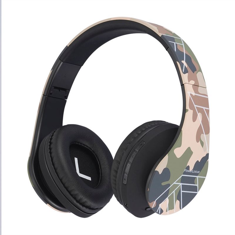 PowerLocus P2 Kids Bluetooth Headphone Camo