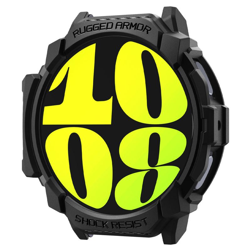 Spigen Galaxy Watch 7 44mm Rugged Armor Case (Black)
