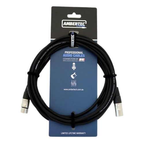 Ambertec Cables Microphone cable 0.5m REAN XLR M-F