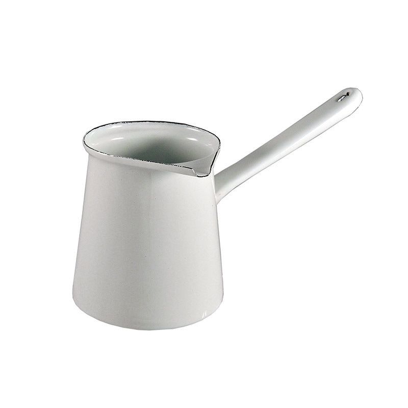Urban Style 7cm Enamel 750ml Turkish Coffee Pot (White)