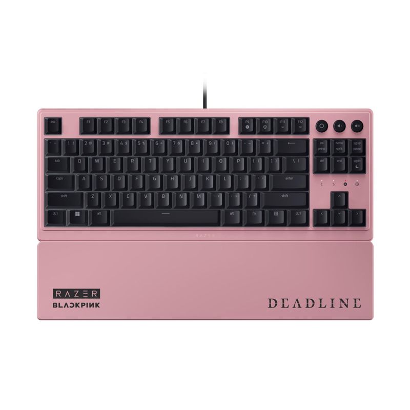 Razer Ornata V3 Tenkeyless Low Profile Gaming Keyboard Blackpink Edition (Pink)