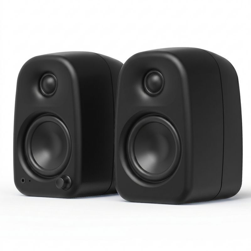 Kanto UKI 100W Desktop Speakers with Bluetooth (Matte Black)