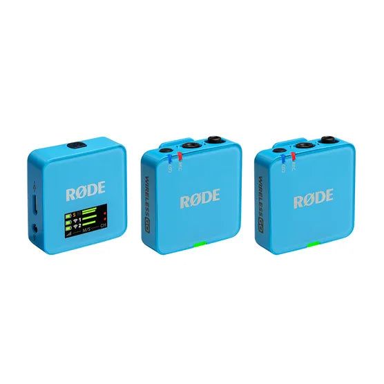 Rode Wireless GO III DUAL BLUE RX/TX w/Built in Mic (2xTransmitters)