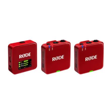 Rode Wireless GO III DUAL RED RX/TX w/Built in Mic (2xTransmitters)