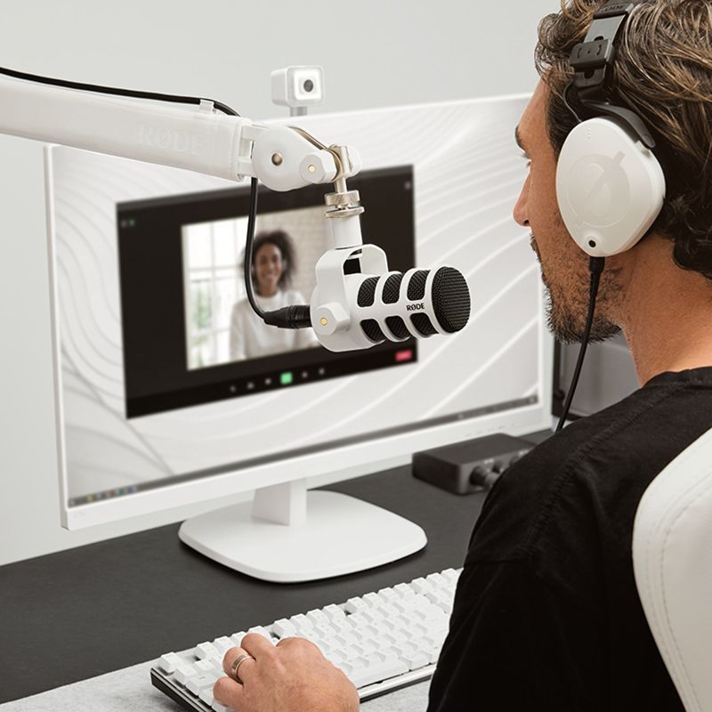 Rode PodMic USB Microphone WHITE