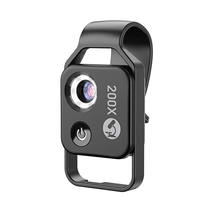 Apexel MACRO 200X Clip on Lens >200x Close Up Lens with LED BLACK