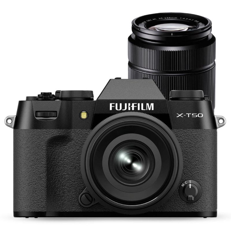 Fujifilm X-T50 + XC 35mm F2 & XC 50-230mm Twin Kit - Black
