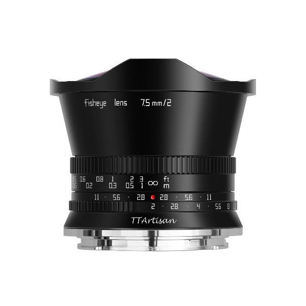 TTArtisan 7.5mm f/2 Fisheye Fujifilm X Mount Lens Black