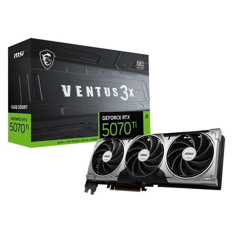 MSI GeForce RTX 5070 Ti VENTUS 3X OC 16GB GDDR7