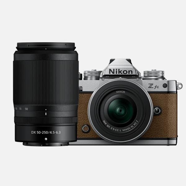 Nikon Z fc + 16-50mm & 50-250mm Twin Kit - Walnut