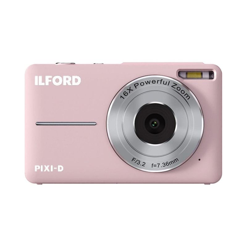Ilford PIXI-D Digital Camera - Pink -Bonus 32GB Card