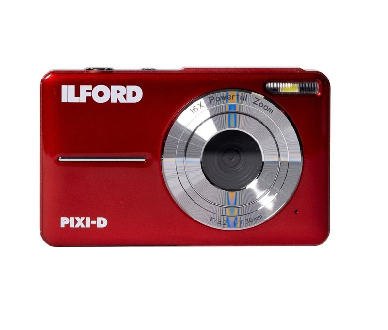 Ilford PIXI-D Digital Camera - Red - Bonus 32GB Card