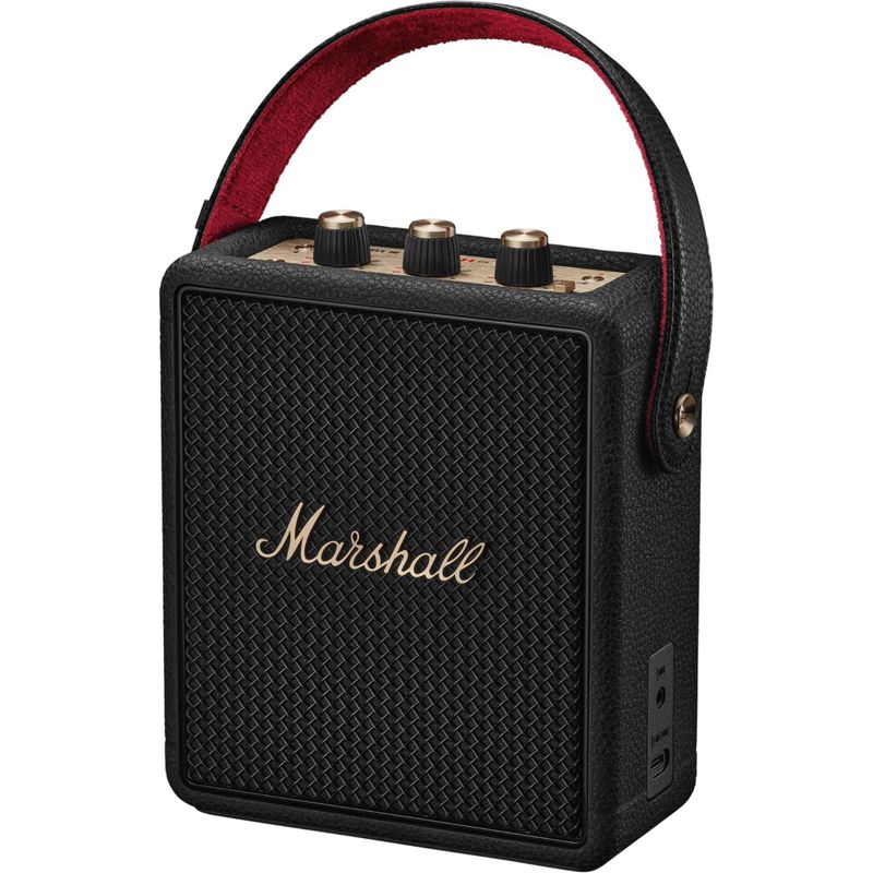 Marshall Stockwell III Portable Bluetooth Speaker (Black & Brass)