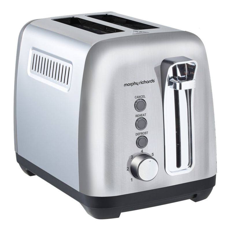 Morphy Richards Equip Stainless Steel 2 Slice Toaster with Variable Width Slots