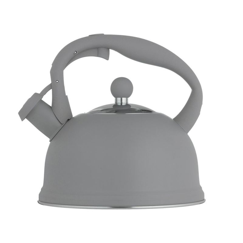 Typhoon Living Stainless Steel Whistling Kettle 1.8 Litre - Grey